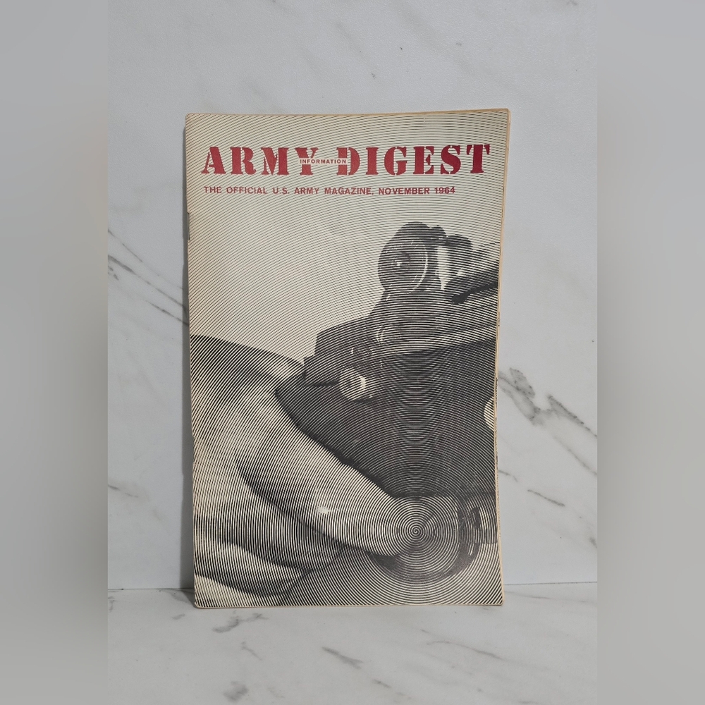 Vintage 60s Magazine Booklet - Army Information Digest - Military Graphic Zine